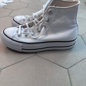 Converse White Canvas High-Top Sneakers